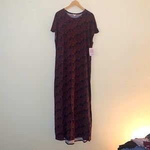 2XL maxi lularoe dress, cheetah print